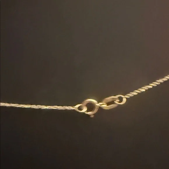 Elegant 10 kt Gold Pendant 20 in Necklace samp - Picture 3 of 5